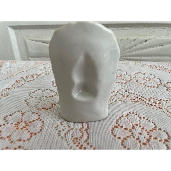 Antique German Porcelain Figurine Of Girl On Swing In Floral Arch - Picture 2 of 9